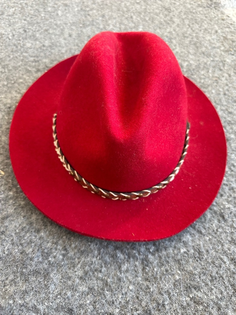 Fallen Broken Street Red Felt Hat from Byron Bay